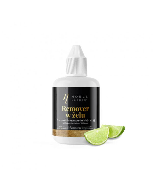 Remover w żelu do rzęs Noble Lashes Limonka 15ml – Bezpieczne usuwanie kleju