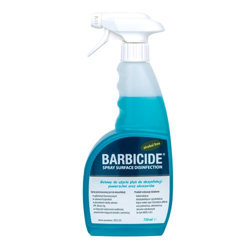 Spray Do Dezynfekcji Wszystkich Powierzchni Bezzapachowy 750ml Barbicide