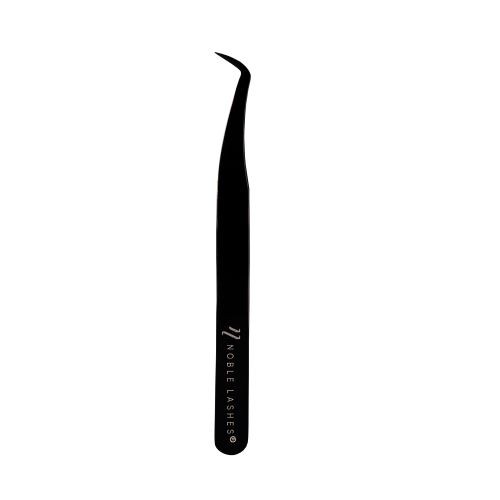 Pęseta Do Przedłużania Rzęs Czarna Slim Swan Noble Lashes