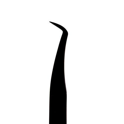 Pęseta Do Przedłużania Rzęs Czarna Slim Swan Noble Lashes
