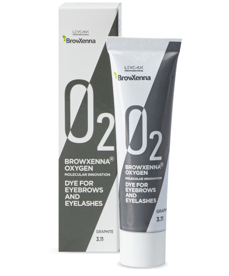FARBA DO BRWI I RZĘS BROWHENNA OXYGEN O2 GRAPHITE