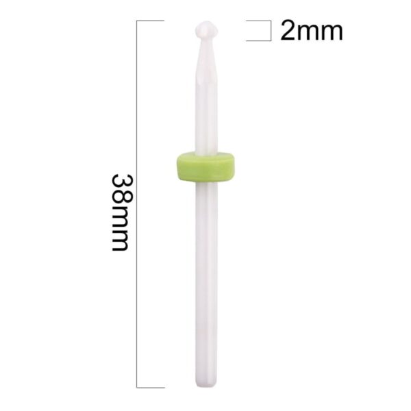 Frez ceramiczny do skórek SMALL BALL C 3/32" – mocny (zielony)
