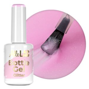 Bottle Gel Glitter AlleLac Lily Glimmer 15g – Żel do paznokci w butelce z pędzelkiem