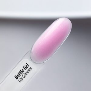 Bottle Gel Glitter AlleLac Lily Glimmer 15g – Żel do paznokci w butelce z pędzelkiem