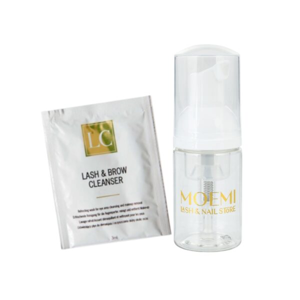 Zestaw Szampon Do Rzęs LC w Saszetce 3ml + Butelka Pianotwórcza 30ml MOEMI