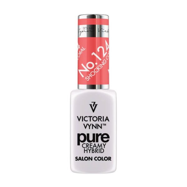 Lakier Hybrydowy Pure Creamy Hybrid No.124 Shocking Coral 8ml Victoria Vynn