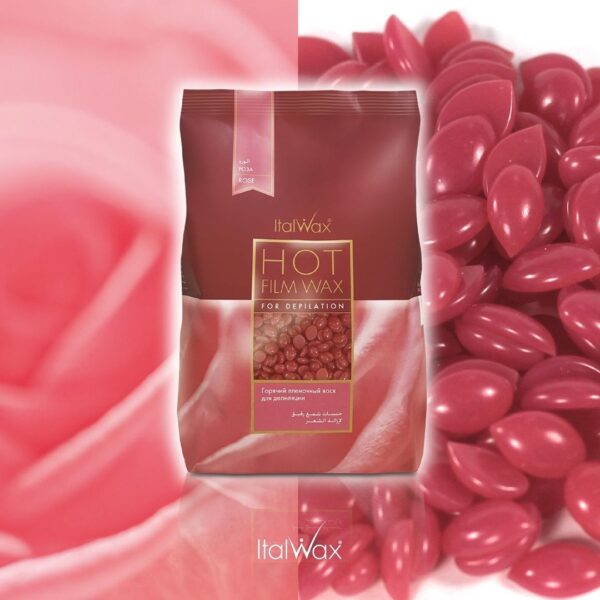 ItalWax Wosk Twardy w Granulkach Do Depilacji Bezpaskowej Rose 500g