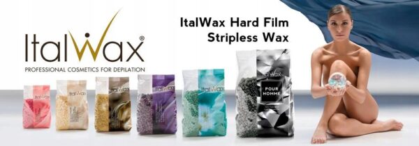 ItalWax Wosk Twardy w Granulkach Do Depilacji Bezpaskowej Plum 500g