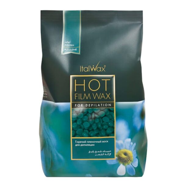 ItalWax Wosk Twardy w Granulkach Do Depilacji Bezpaskowej Film Wax Azulene 500g