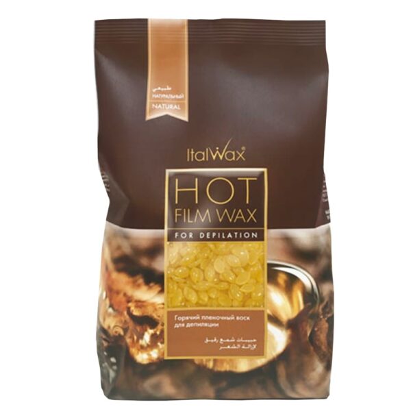 ItalWax Wosk Twardy w Granulkach Do Depilacji Bezpaskowej Film Wax Natural 500g