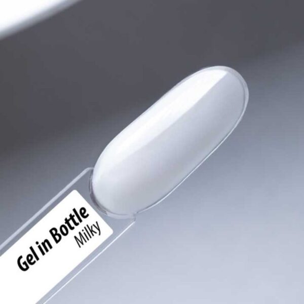 Żel do paznokci w butelce z pędzelkiem Gel in Bottle Molly Nails Pro Salon Milky 15g – HEMA/Di-HEMA Free