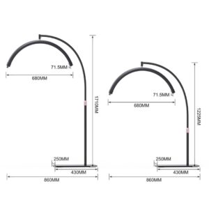 Lampa Do Przedłużania Rzęs Moemi Moon Czarna