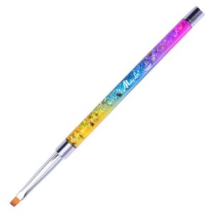 Pędzelek Do Żelu Kwadratowy Pro Gel Rainbow Rozmiar 2 nr 1 Molly Lac