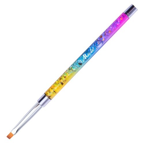 Pędzelek Do Żelu Kwadratowy Pro Gel Rainbow Rozmiar 2 nr 1 Molly Lac
