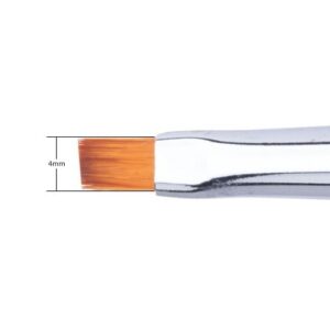 Pędzelek Do Żelu Kwadratowy Pro Gel Rainbow Rozmiar 2 nr 1 Molly Lac