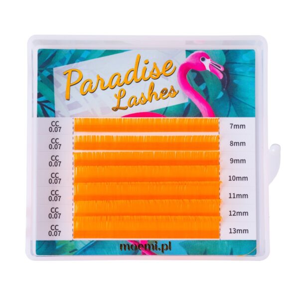 Rzęsy Neon Orange Paradise Lashes™ Kolorowe Moemi