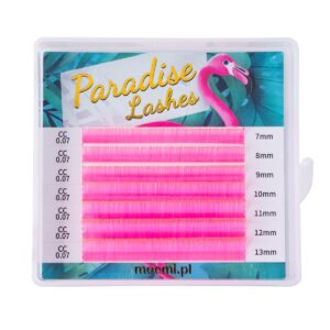 Rzęsy Neon Pink Paradise Lashes™ Kolorowe Moemi
