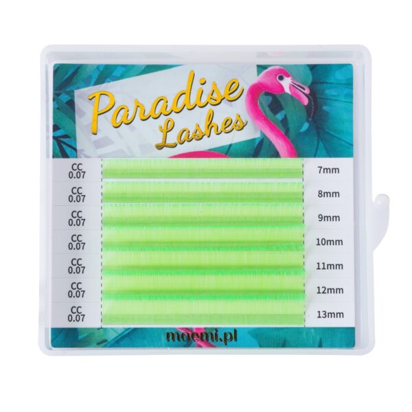 Rzęsy Neon Green Paradise Lashes™ Kolorowe Moemi