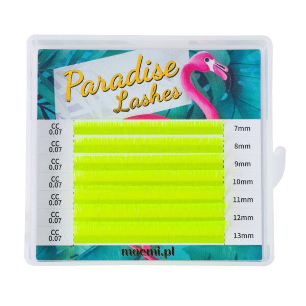 Rzęsy Neon Yellow Paradise Lashes™ Kolorowe Moemi