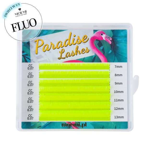 Rzęsy Neon Yellow Paradise Lashes™ Kolorowe Moemi