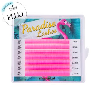 Rzęsy Neon Pink Paradise Lashes™ Kolorowe Moemi