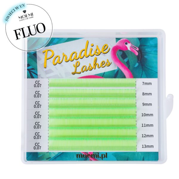 Rzęsy Neon Green Paradise Lashes™ Kolorowe Moemi