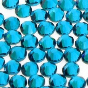Cyrkonie A La Swarovski SS10 Blue Zircon 50szt Allepaznokcie