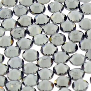 Cyrkonie A La Swarovski SS3 Black Diamond 50szt Allepaznokcie