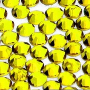 Cyrkonie A La Swarovski SS3 Citrine 50szt Allepaznokcie