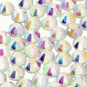 Cyrkonie A La Swarovski SS3 Crystal AB 50szt Allepaznokcie