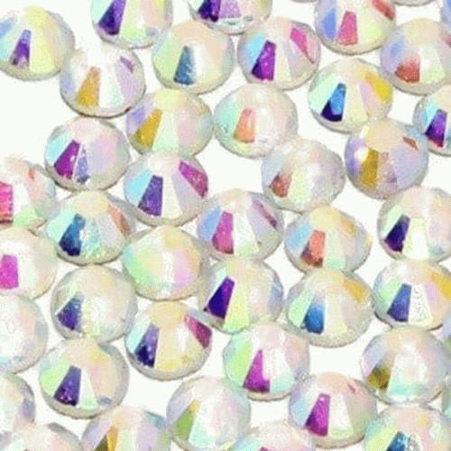 Cyrkonie A La Swarovski SS3 Crystal AB 50szt Allepaznokcie