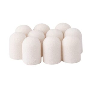 Kapturki Do Pedicure 10mm Gradacja 240 10szt Fabric Podo AlleMed Białe Allepaznokcie