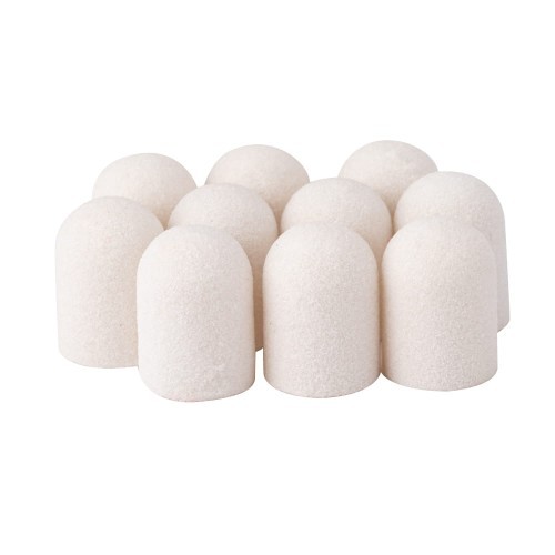 Kapturki Do Pedicure 10mm Gradacja 240 10szt Fabric Podo AlleMed Białe Allepaznokcie
