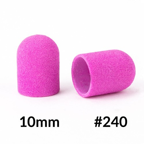 Kapturki Do Pedicure 10mm Gradacja 240 10szt ABS Podo AlleMed Fioletowy Allepaznokcie