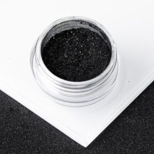 Pyłek Lustrzany Efekt Do Zdobień Paznokci Glass Effect Black nr 12 0,30g Allepaznokcie