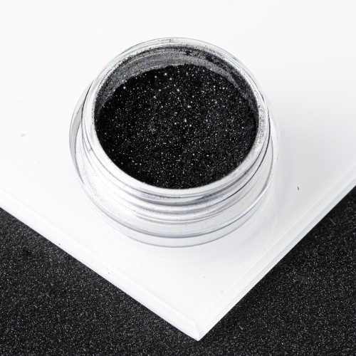 Pyłek Lustrzany Efekt Do Zdobień Paznokci Glass Effect Black nr 12 0,30g Allepaznokcie