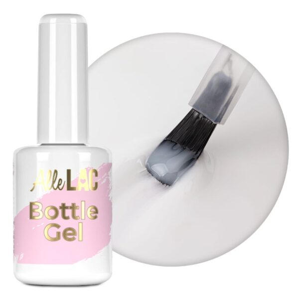 Żel do paznokci w butelce z pędzelkiem AlleLac Bottle Gel Milky Elegance 15g
