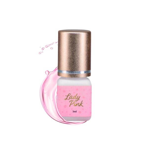 Bezbarwny Klej do rzęs Lady Pink 3ml – 0,5 Sek Moemi Lashes
