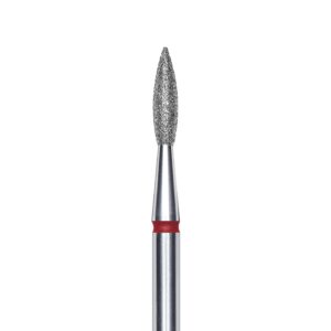 Frez Diamentowy FA11R021/8 Płomyk Ostry Czerwony 2,1/8mm Staleks