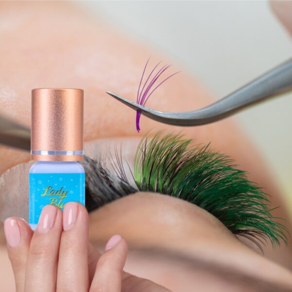 Klej Do Przedłużania Rzęs Lady Blue 3ml Szybkoschnący i Trwały | Moemi Lashes