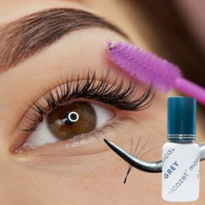 Klej do Przedłużania Rzęs 0,5-1 sek GREY 5ml Monica Zet