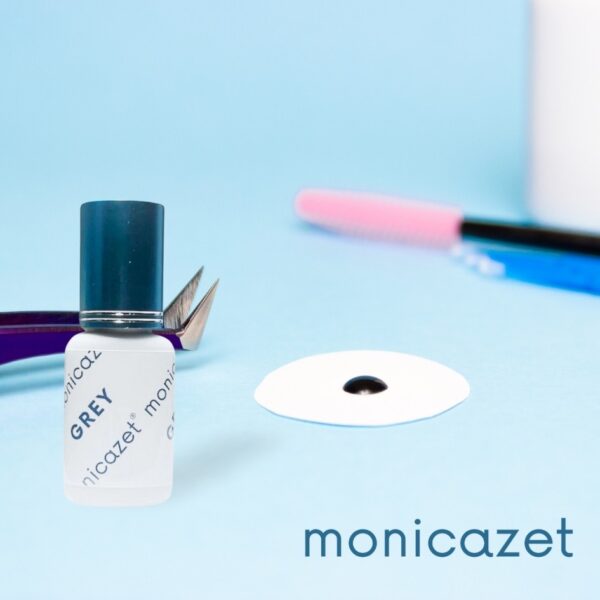 Klej do Przedłużania Rzęs 0,5-1 sek GREY 5ml Monica Zet
