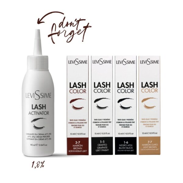 Kremowa Farba do brwi i rzęs Lash Color 15ml Levissime