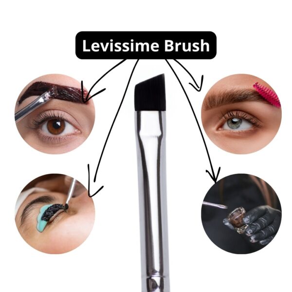 Pędzel do farbowania brwi farbą henną Brush Levissime