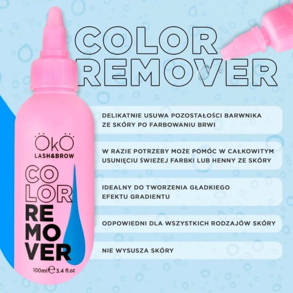 Color Remover do brwi farby henny Zmywacz 100 ml OkO