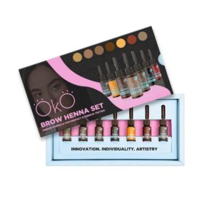 Zestaw Henny Pudrowej do Brwi 7 Odcieni Power Powder 5 g OKO