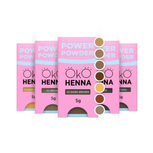 Henna Pudrowa do Farbowania Brwi Power Powder 5g OKO