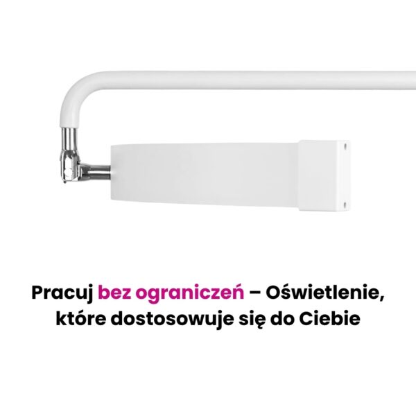Lampa kosmetyczna POL Moon III z cyrkoniami - Biała, I-Coucou