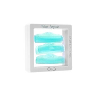 Zestaw Wałeczki do laminacji rzęs unoszące Blue Lagoon, 3 pary OKO