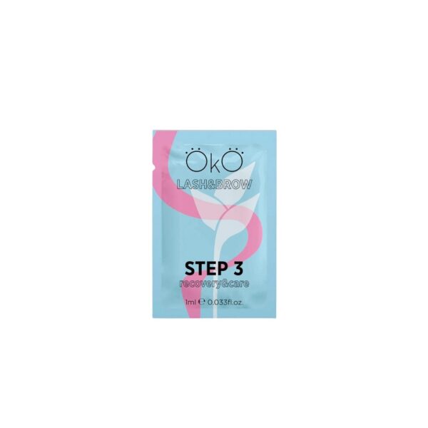 Odżywczy Preparat do Laminacji Rzęs i Brwi BTX Saszetka STEP 3 CARE&RECOVERY 1 ml OkO